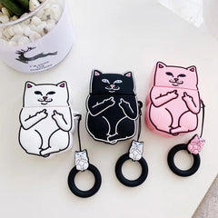 Cartoon Cat AirPods-fodral