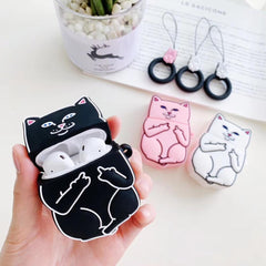 Cartoon Cat AirPods-fodral